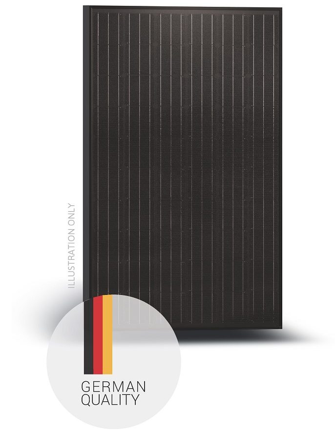 Solar panel full black